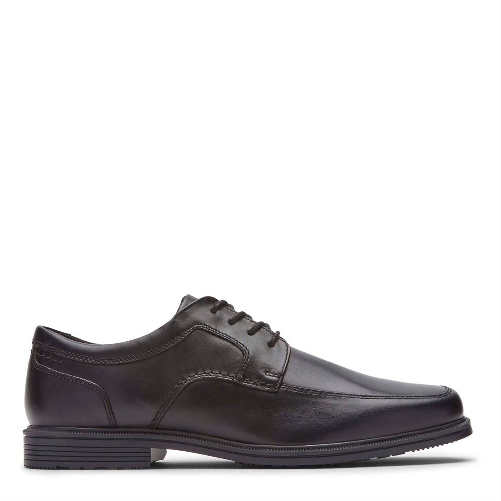 Sapatos Oxford Homem Rockport Taylor Waterproof Plain Toe Pretas,Portugal ORAYI-9102